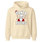 Santa Rocks Cool Sunglasses Hat Christmas Kids Hoodie