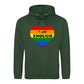 Self Worth Heart Statement Pride Month Unisex Hoodie