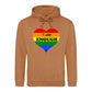 Self Worth Heart Statement Pride Month Unisex Hoodie