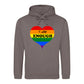 Self Worth Heart Statement Pride Month Unisex Hoodie