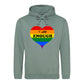 Self Worth Heart Statement Pride Month Unisex Hoodie
