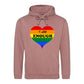 Self Worth Heart Statement Pride Month Unisex Hoodie