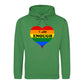 Self Worth Heart Statement Pride Month Unisex Hoodie