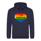 Self Worth Heart Statement Pride Month Unisex Hoodie
