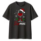 Sipmas Wine Glass Santa Hat Christmas Oversized T-Shirt