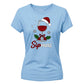 Sipmas Wine Lover Christmas Ladies T-Shirt
