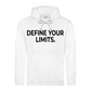 Sleek Define Your Limits Slogan Graphic Unisex Hoodie