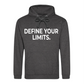 Sleek Define Your Limits Slogan Graphic Unisex Hoodie