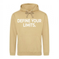 Sleek Define Your Limits Slogan Graphic Unisex Hoodie