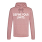 Sleek Define Your Limits Slogan Graphic Unisex Hoodie