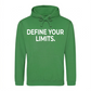 Sleek Define Your Limits Slogan Graphic Unisex Hoodie