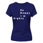 So Happy I'm Eighty Funny 80th Birthday Ladies Fit-TShirt