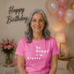 80th Birthday Gift So Happy I'm Eighty Graphic Unisex T Shirt Birthday Outfit