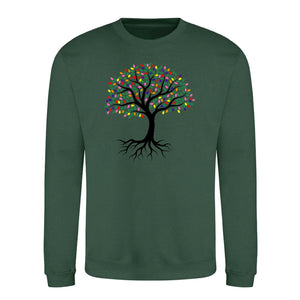 Spectrum Leaf Tree Of Life Pride Month Unisex Sweatshirt