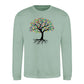 Spectrum Leaf Tree Of Life Pride Month Unisex Sweatshirt