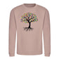 Spectrum Leaf Tree Of Life Pride Month Unisex Sweatshirt