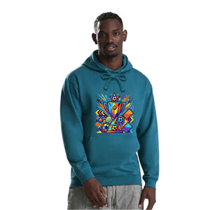 Sporty Design Colorful Trophy FiFA Printed Unisex Hoodie