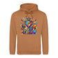 Sporty Design Colorful Trophy Printed Unisex Hoodie
