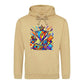 Sporty Design Colorful Trophy Printed Unisex Hoodie
