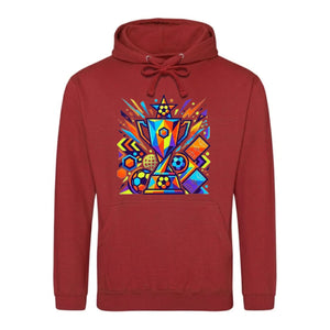 Sporty Design Colorful Trophy FiFA Printed Unisex Hoodie