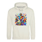 Sporty Design Colorful Trophy Printed Unisex Hoodie