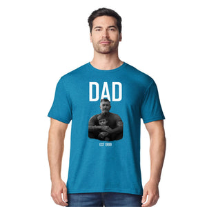Custom Dad Est and Image Father's Day Unisex T-Shirt
