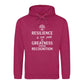 Strong Resilience Path To Greatness Graphic Unisex Hoodie