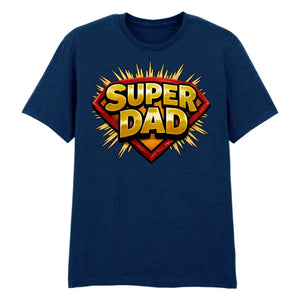 Super Dad Comic Fathers Day Printed Unisex T-Shirt