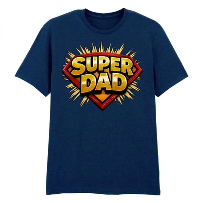 Super Dad Comic Fathers Day Printed Unisex T-Shirt