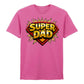 Super Dad Comic Fathers Day Printed Unisex T-Shirt