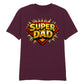 Super Dad Comic Fathers Day Printed Unisex T-Shirt