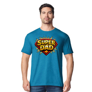 Super Dad Comic Fathers Day Printed Unisex T-Shirt