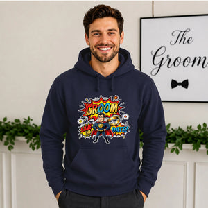 Superhero Save The Date Groom Unisex Hoodie