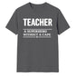 Superhero Without A Cape Thank You Teacher Unisex T-Shirt