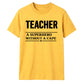 Superhero Without A Cape Thank You Teacher Unisex T-Shirt
