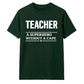 Superhero Without A Cape Thank You Teacher Unisex T-Shirt