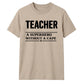 Superhero Without A Cape Thank You Teacher Unisex T-Shirt