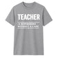 Superhero Without A Cape Thank You Teacher Unisex T-Shirt