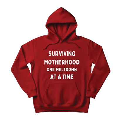 Surviving Motherhood Mother's Day Printed Unisex Hoodie