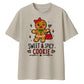 Sweet And Spicy Cookie Gingerbread Christmas Oversized T-Shirt
