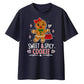 Sweet And Spicy Cookie Gingerbread Christmas Oversized T-Shirt