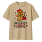 Sweet And Spicy Cookie Gingerbread Christmas Oversized T-Shirt