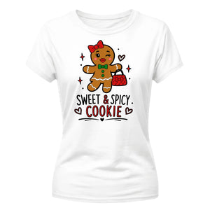 Sweet & Spicy Cookie Christmas Ladies T-Shirt