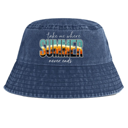 Take Me Where Summer Never Ends Summer Kids hat