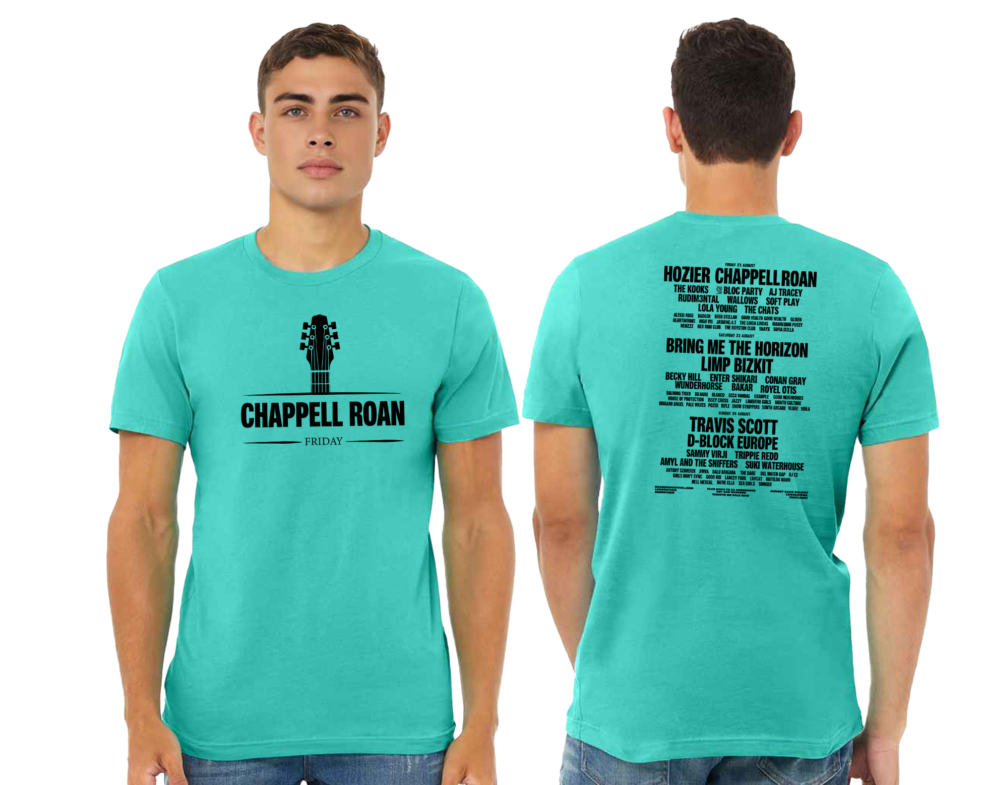 Chappell Roan Friday T-Shirt, Reading & Leeds Festival Printed Unisex Crew Neck Tee, Retail Fit Top M8471