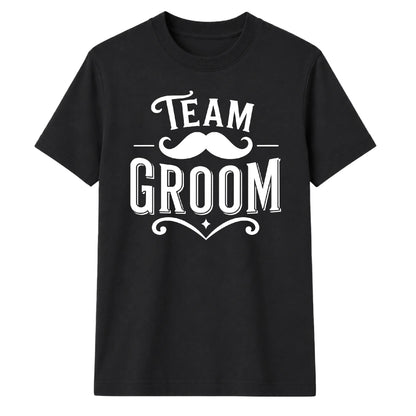 Team Groom Moustache Unisex T-Shirt
