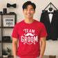 Team Groom Moustache Unisex T-Shirt
