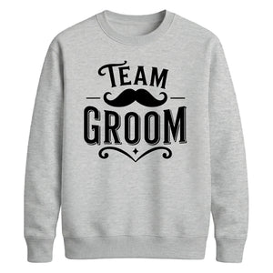 Team Groom Moustache Unisex Sweatshirt