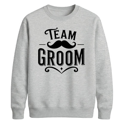 Team Groom Moustache Unisex Sweatshirt