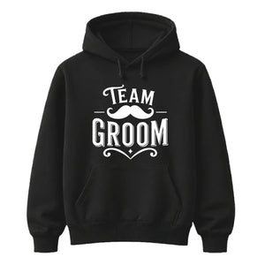 Team Groom Moustache Wedding Unisex Hoodie